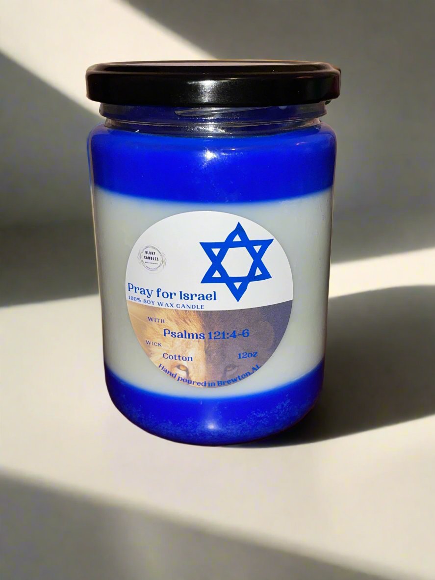 Pray for Israel Candle 12oz
