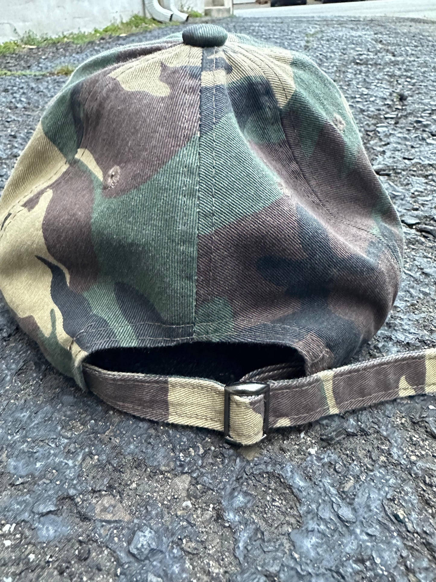 GOD'S WORK- Camouflage Distressed Hat