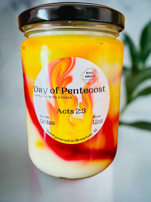 Day of Pentecost Candle 12oz