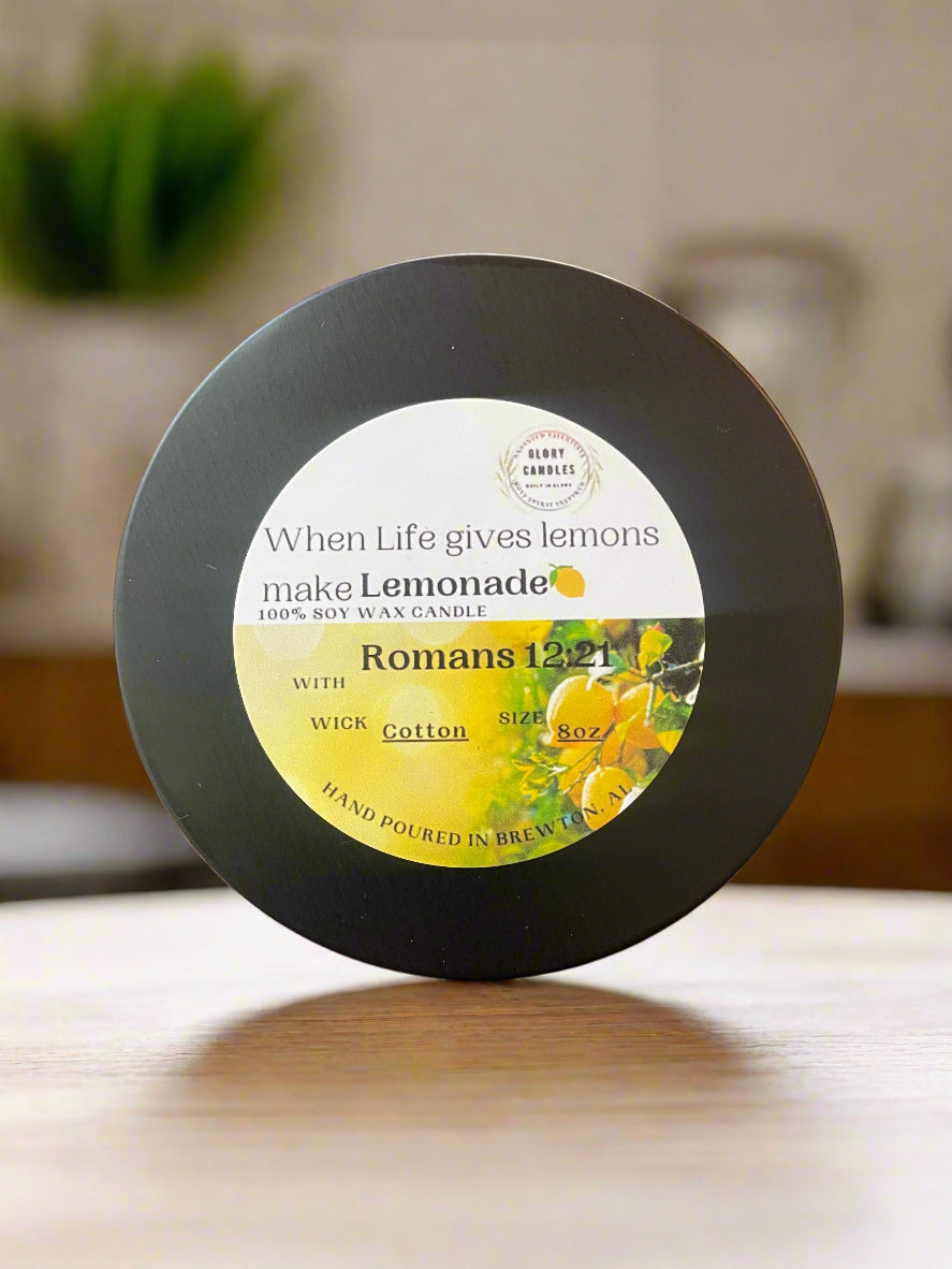 WHEN LIFE GIVES YOU LEMONS LET JESUS MAKE LEMONADE 8oz