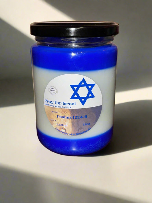 Pray for Israel Candle 12oz